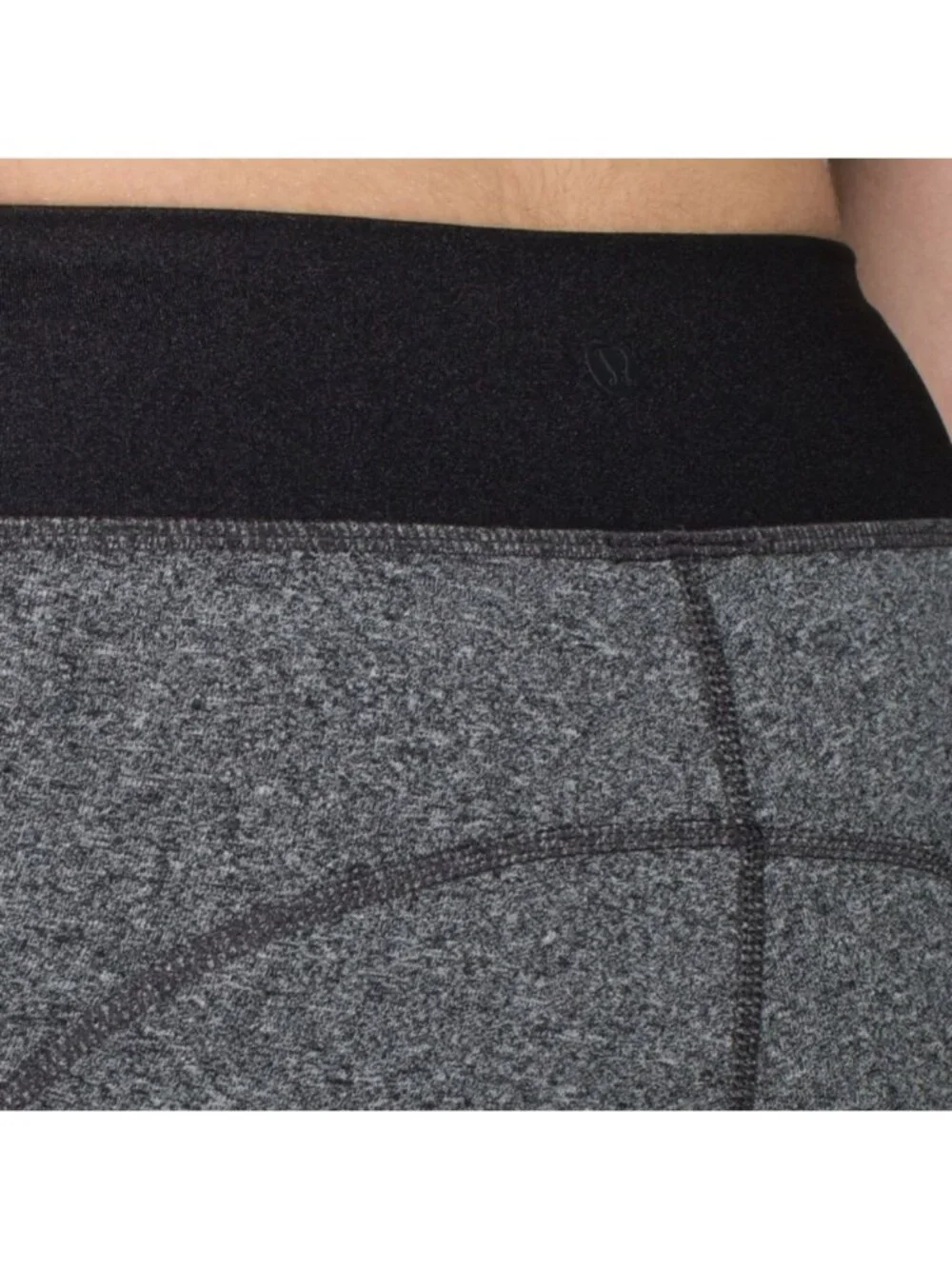 Lululemon Motivate Pant Heathered Speckled Black / Black